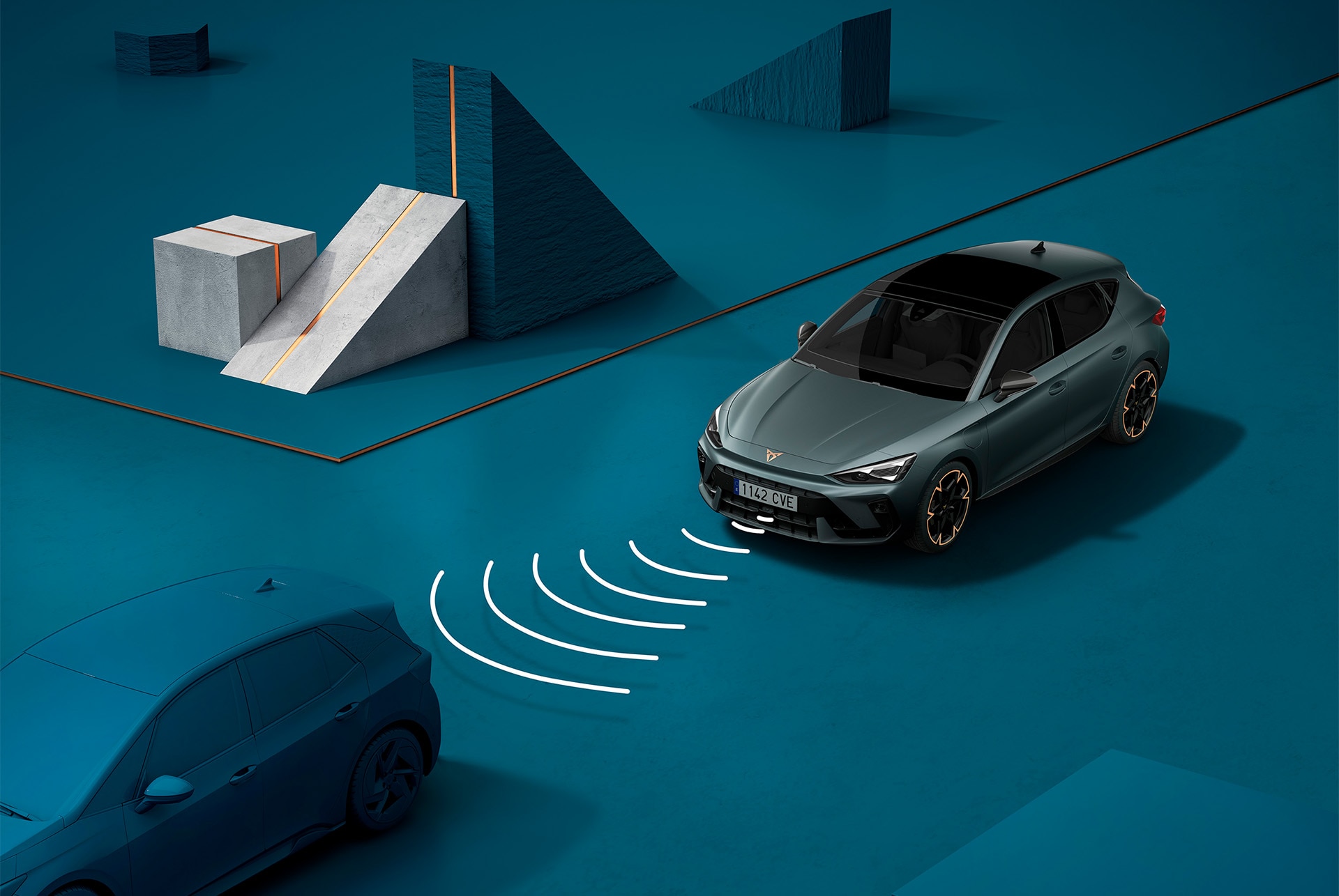 hur man använder nya Cupra Leon och adaptiv farthållare, ACC visuell demo.