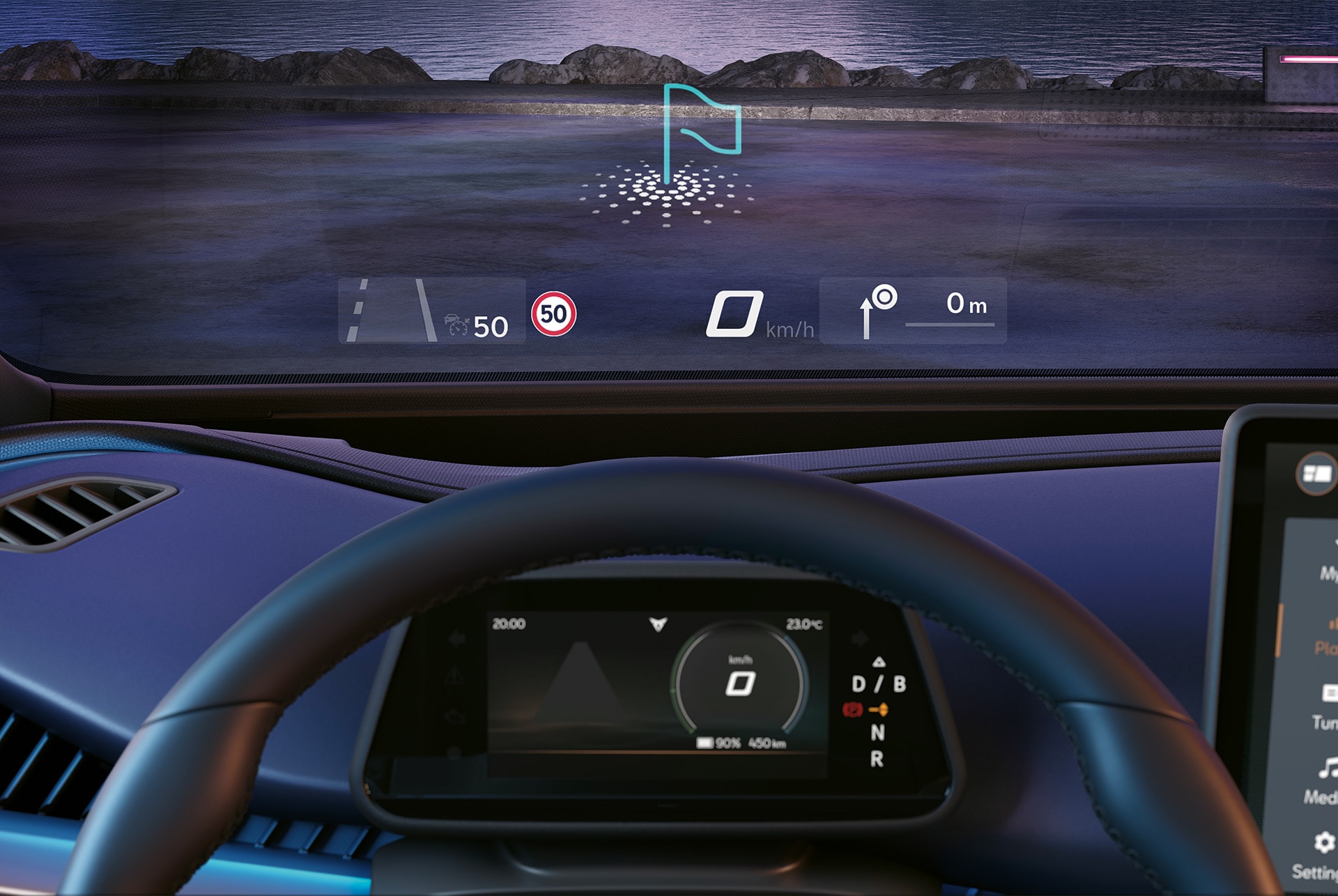 2024 cupra tavascan instrumentpanel med head up display