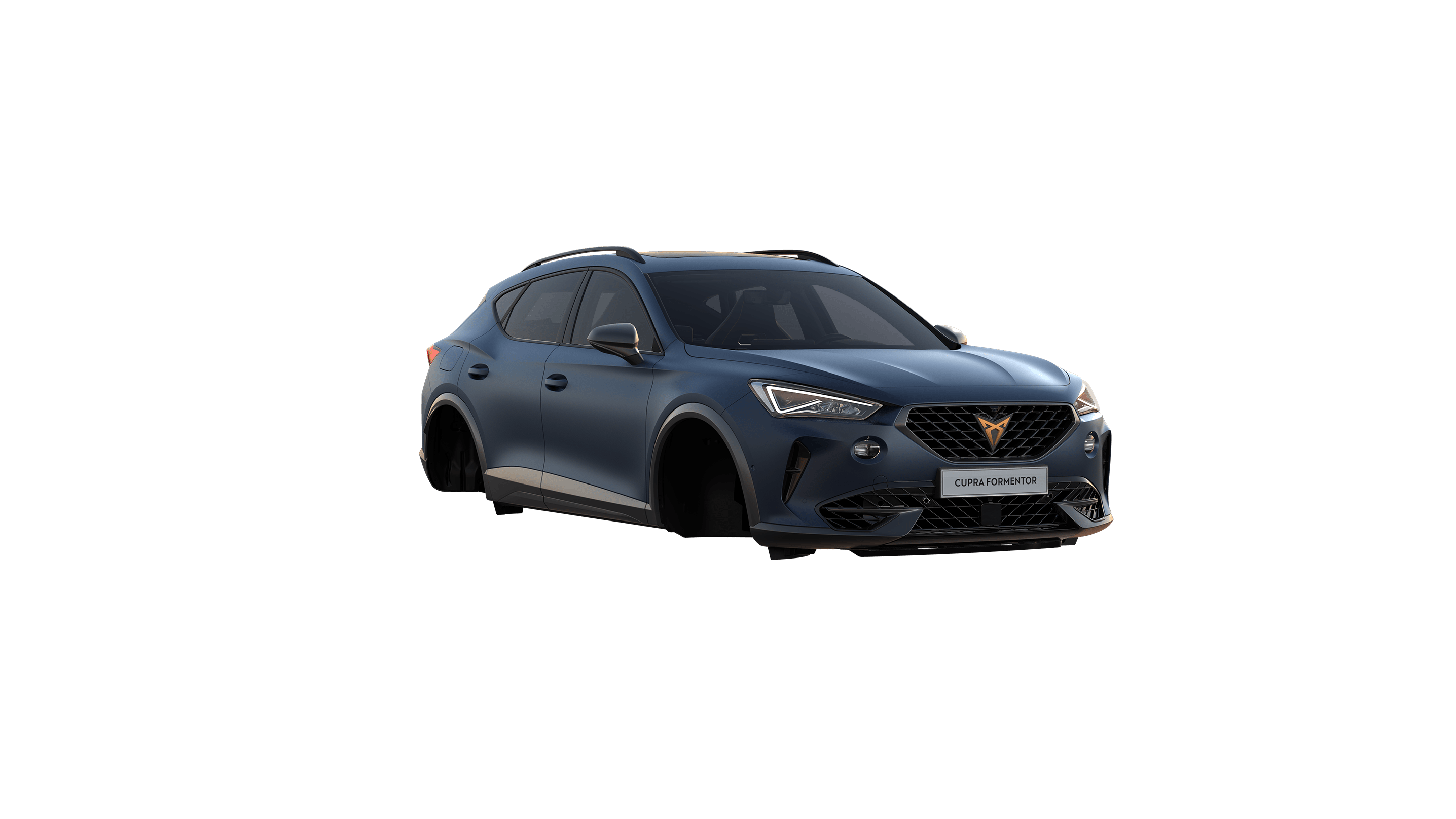 nya cupra formentor, finns i färgen petrol blue matt