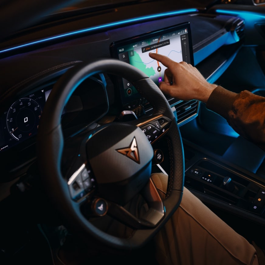 online infotainment var man kan parkera