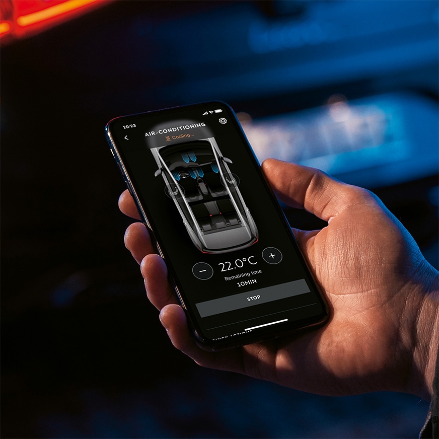 cupra born my cupra app fjärrstyrd luftkonditionering