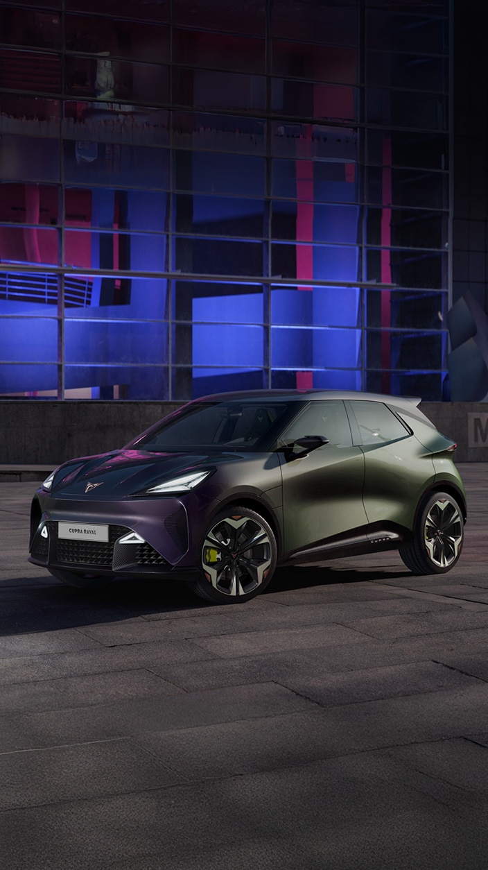 cupra formentor parkerad i skymningen